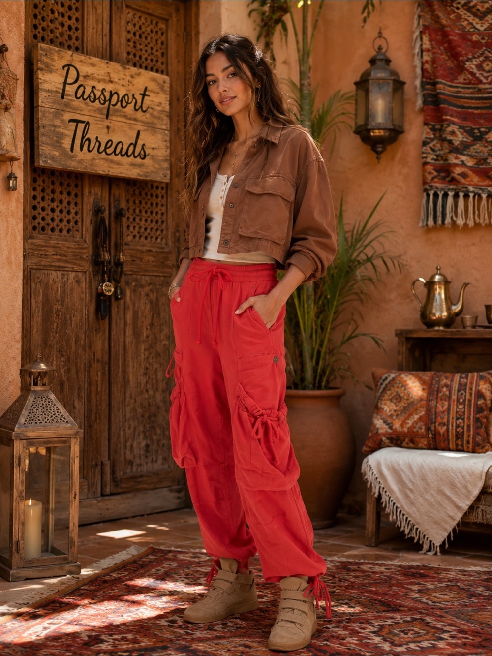 Free People We The Free Ashton Pull on Cargo Pants Size S NWT